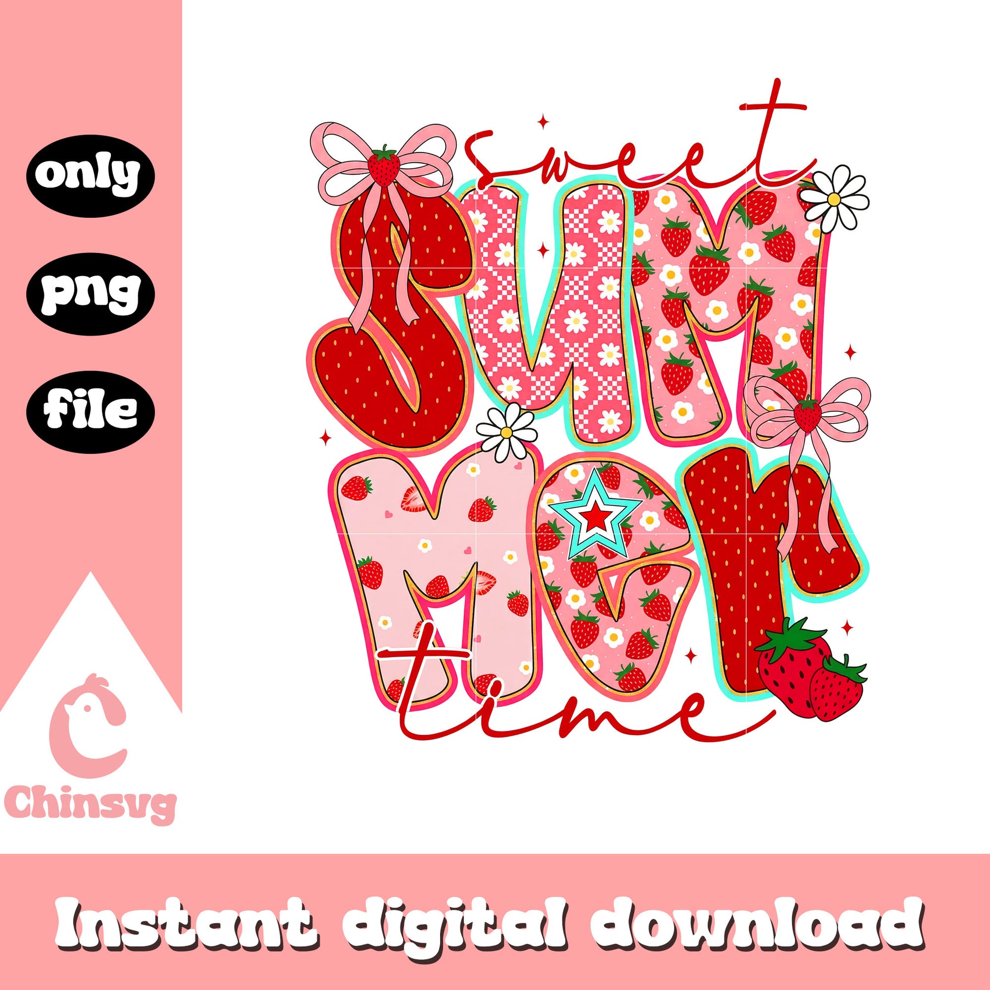 Sweet summer time design png