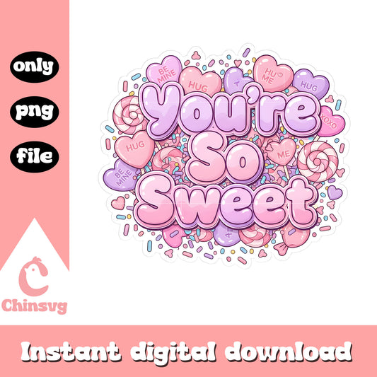 Sweet candy pink valentine png, valentine's day candy​​ png