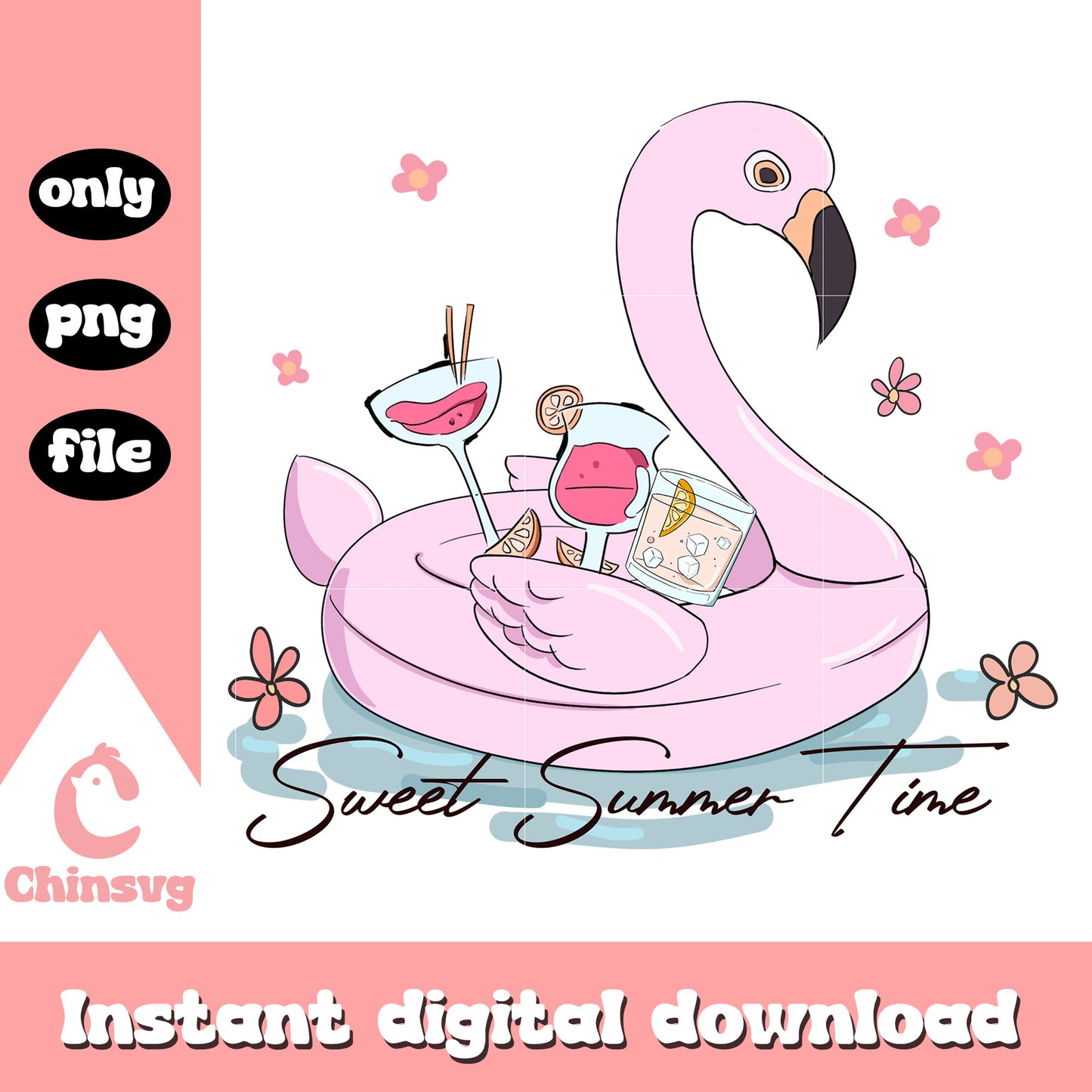 Sweet summer time design png, summer time vibes​ png, summer quote​ png