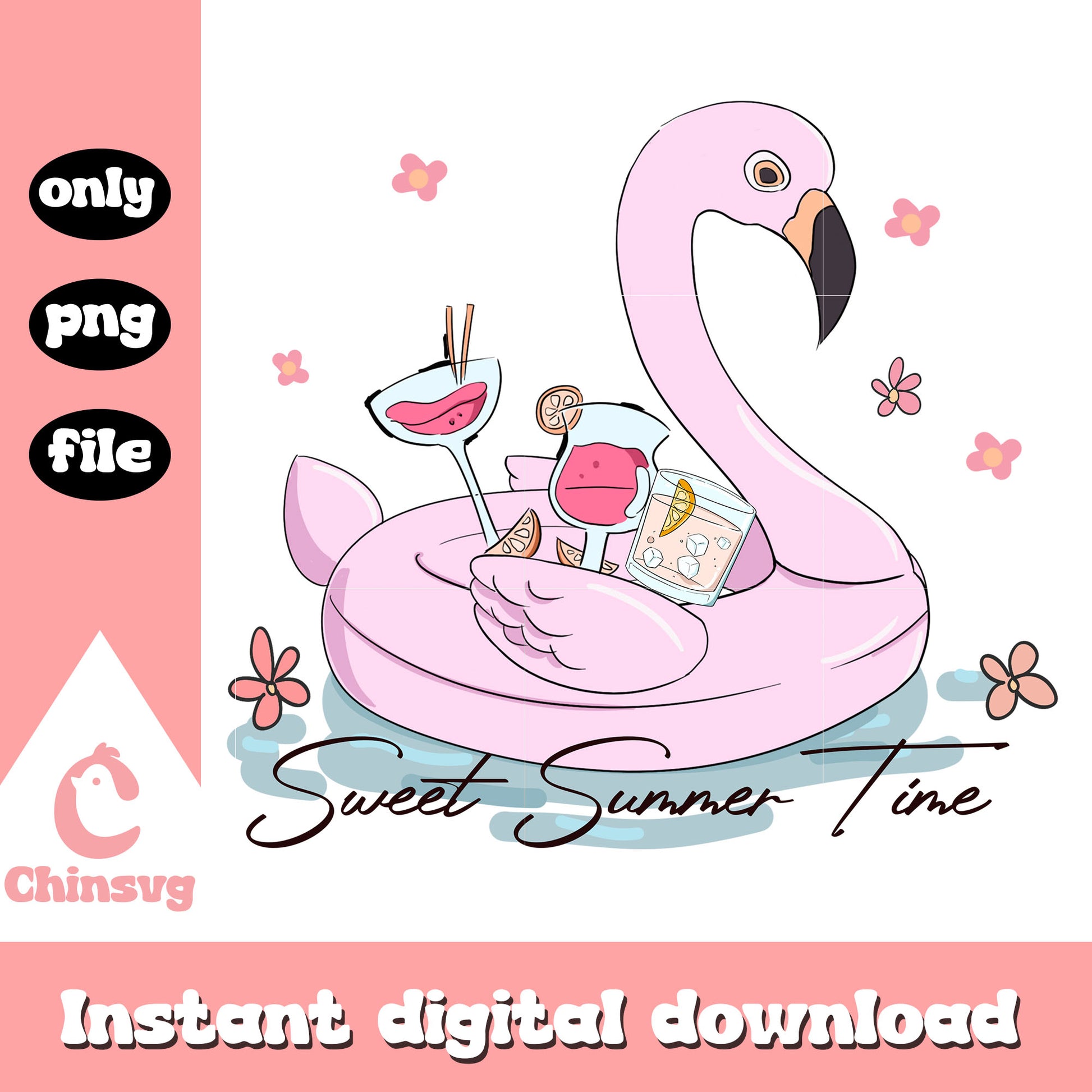 Sweet summer time design png, summer time vibes​ png, summer quote​ png