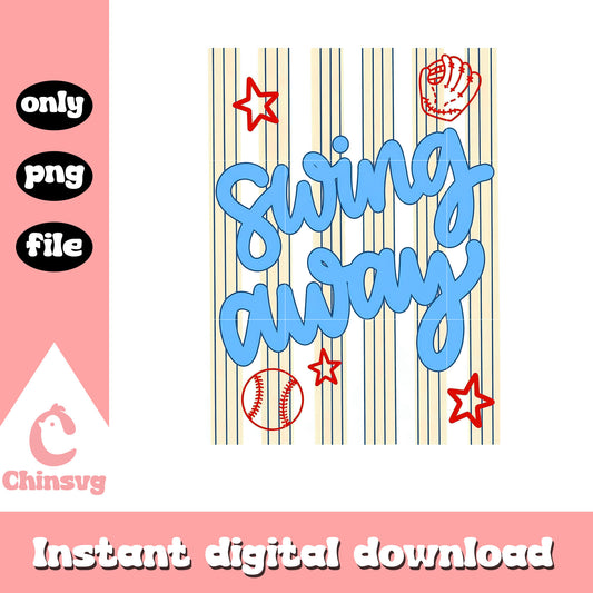 Swing away stripes design png