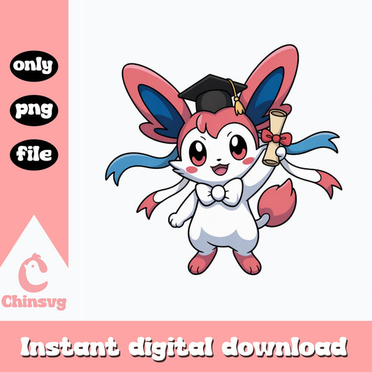 Sylveon Graduation PNG, Pokemon Graduate PNG, Eevee PNG