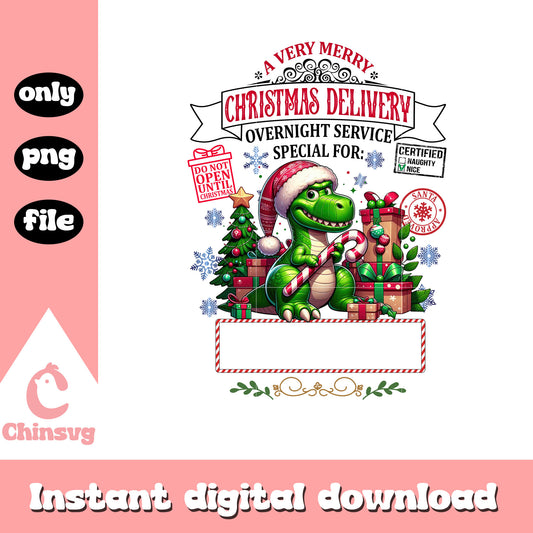 T-rex very merry christmas delivery png, toy story characters png