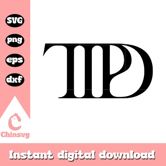 TTPD logo design svg, Albums of Taylor Swift svg, Albums svg