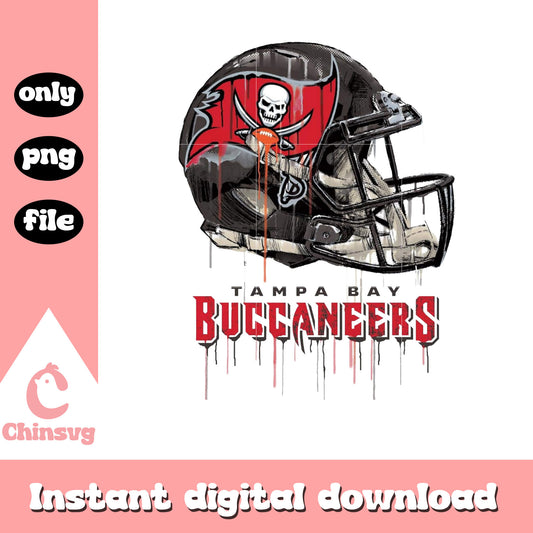 Tampa Bay Buccaneers helmet dripping png, football png