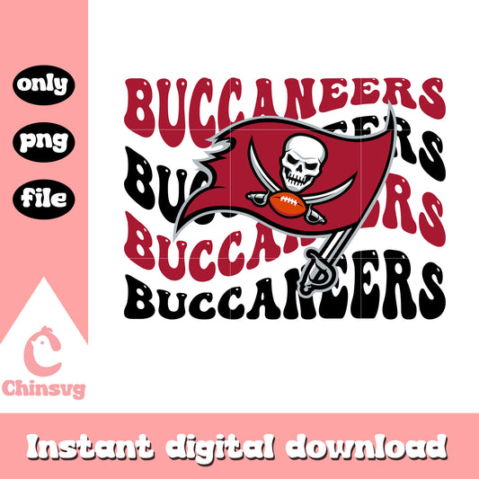 Tampa Bay Buccaneers logo team design png, nfl football png
