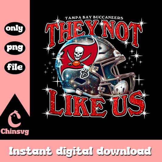 Tampa Bay Buccaneers they not like us png, nfl team png