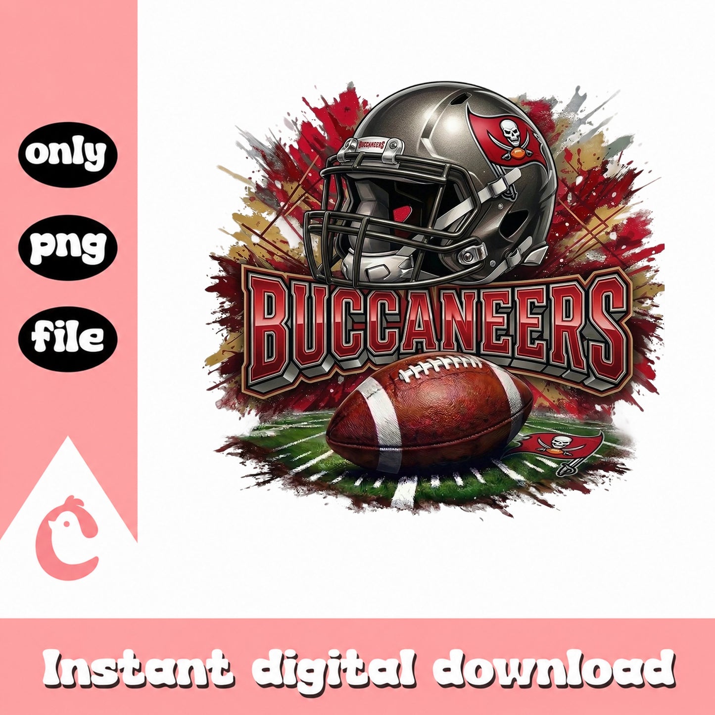 Tampa Bay Buccaneers PNG, Football Team Helmet Design, NFL PNG