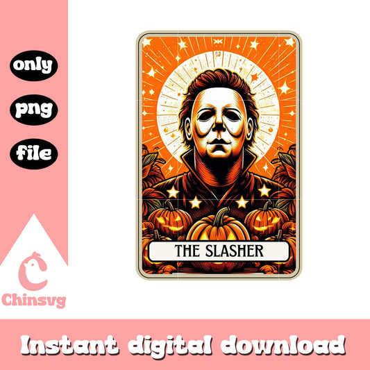 Tarot card the slasher design png, michael myers movie png