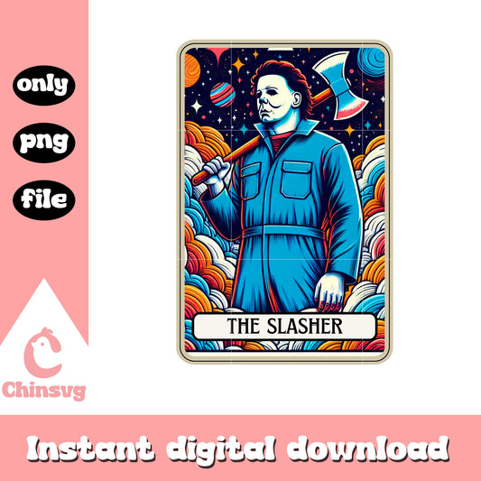 Tarot card the slasher michael myers png, halloween movies png