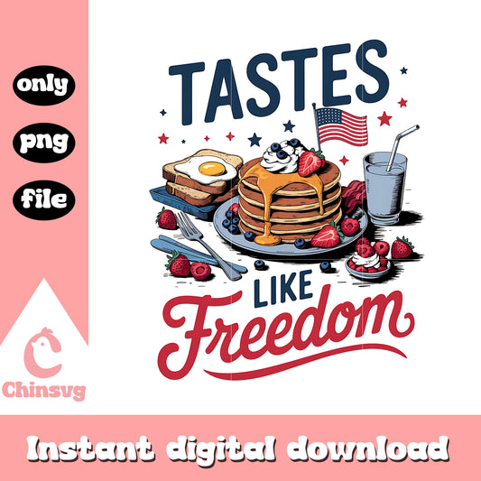 Tastes like freedom 4th of july design png, 4th of july holiday png