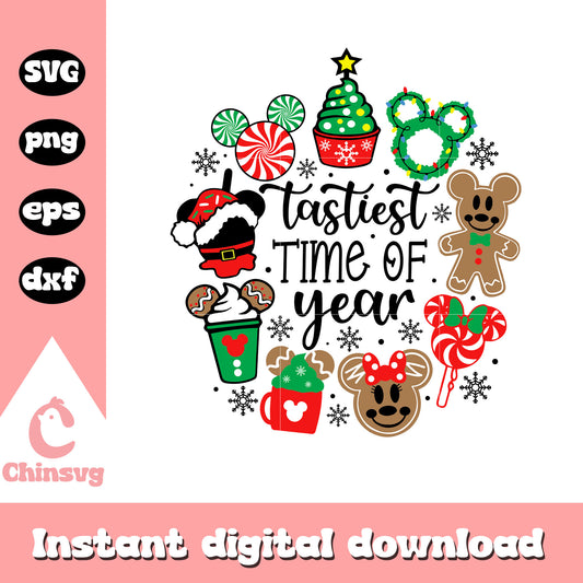 Tastiest time of year merry christmas svg, disney christmas svg