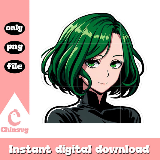 Tatsumaki face clipping png, one punch man png, Tatsumaki png