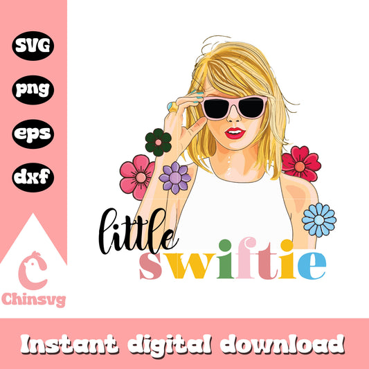 Taylor Swift flower svg, Taylor Swift svg, little Swiftie svg 