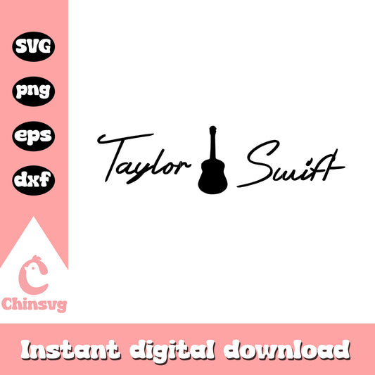 Taylor Swift logo design svg, Taylor Swift version svg 