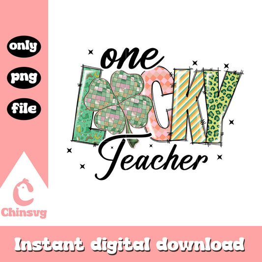 Teacher pattern st patrick’s png, st patrick day decor​​​​ png