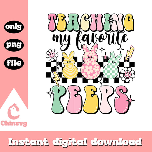 Teaching my favorite peeps quote png, peeps easter​ png