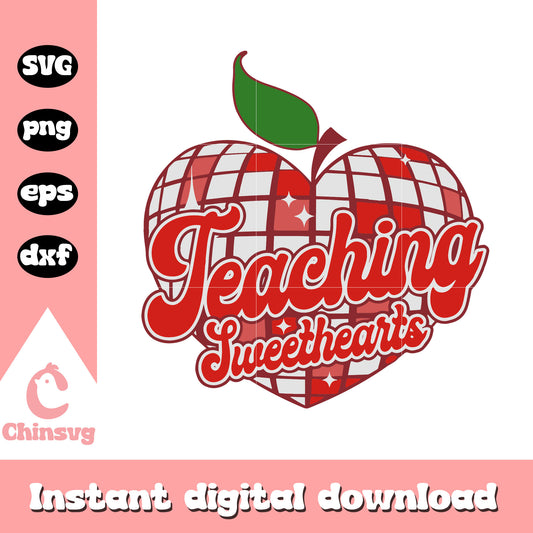 Teaching sweethearts valentine design svg, valentine day svg