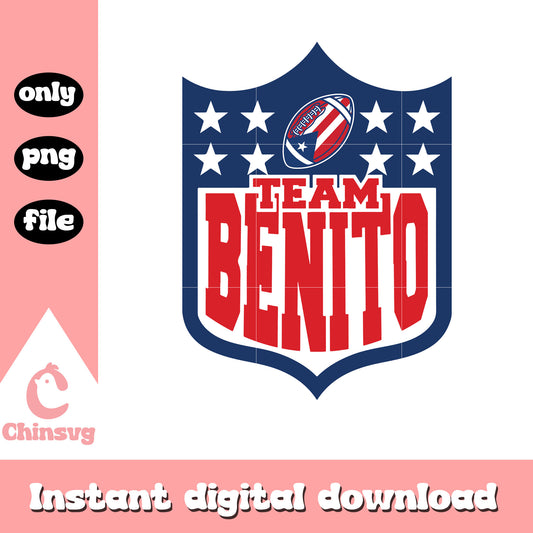 Team benito bowl svg, super bowl lix​ svg, nfl super bowl​ svg