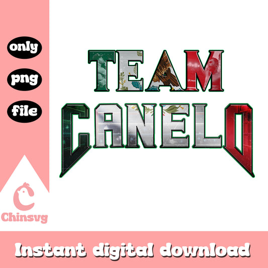 Team canelo text design png, canelo alvarez png, canelo boxing png