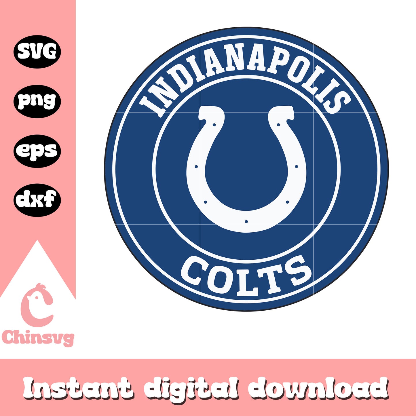 Team indianapolis colts football logo design svg, indianapolis colts svg