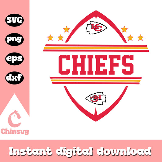 Team kansas city chiefs nfl logo design svg, kansas city chiefs nfl game svg