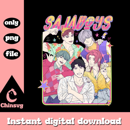 Team saja boys color design png, saja boys png, huntrix png