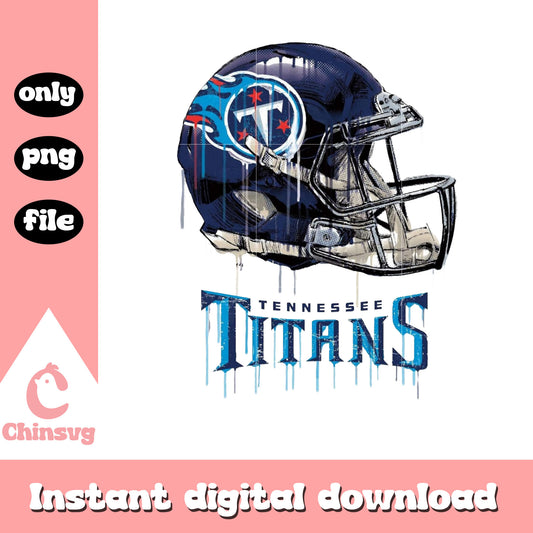 Tennessee Titans drip art helmet png, nfl football team png