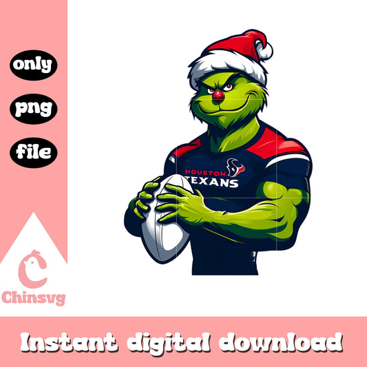Texans grinch design logo png, houston texans football​ png