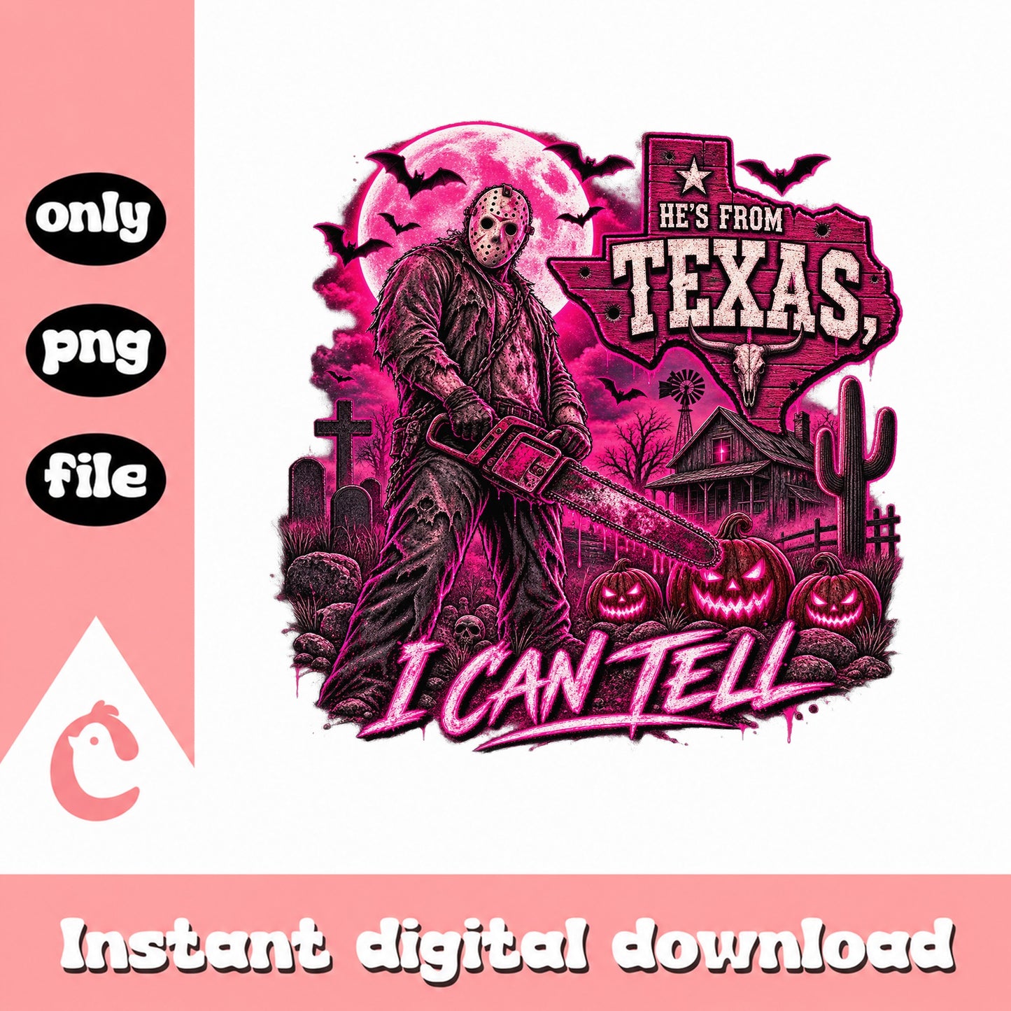 Texas Chainsaw Massacre PNG, Halloween Horror Design, PNG File
