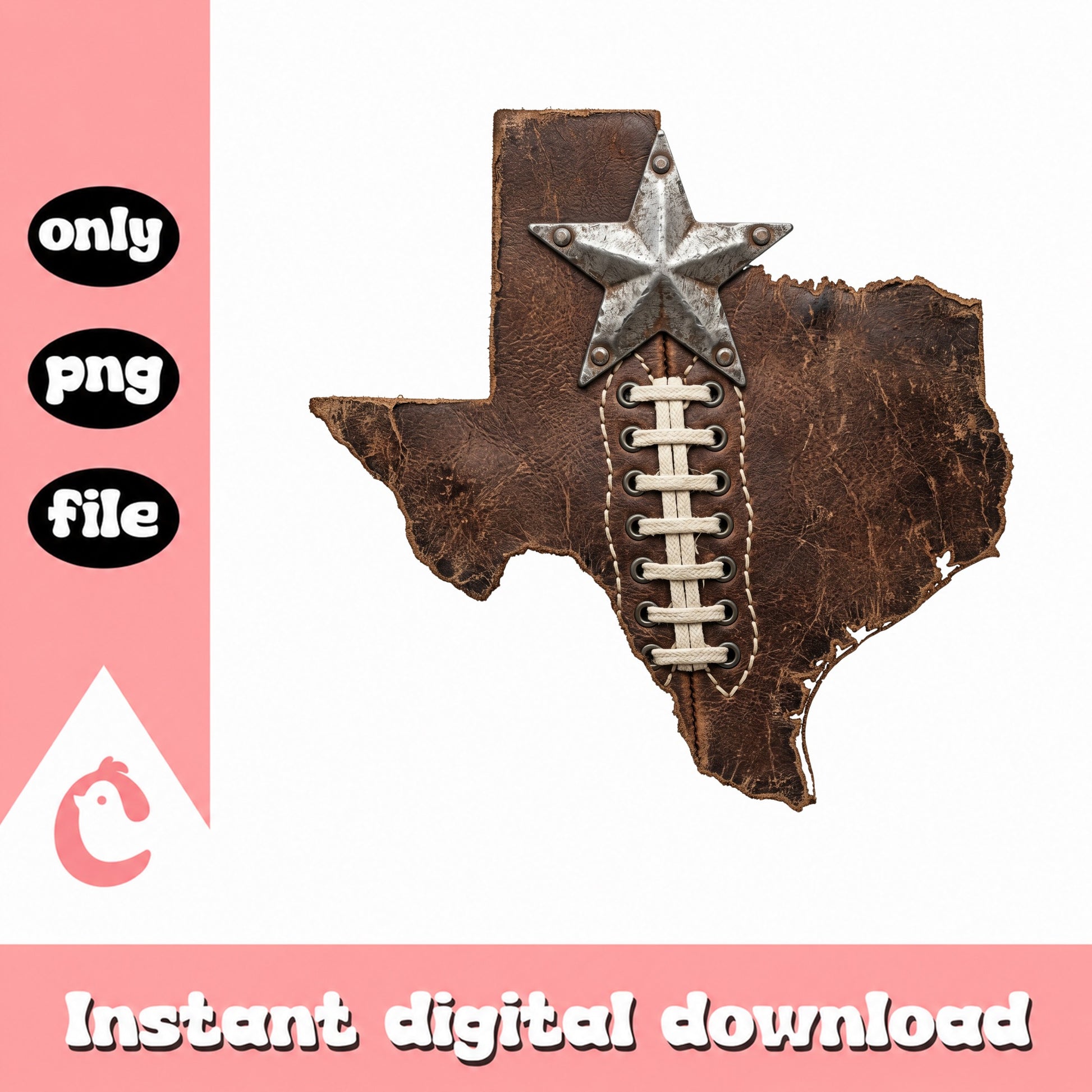 Texas Football PNG, Lone Star State Football Clipart, PNG
