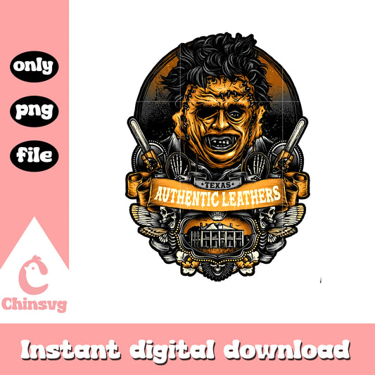 Texas authentic leathers png, Texas Chainsaw Massacre png