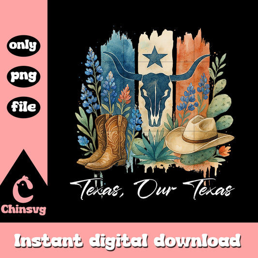 Texas our texas design png, texas hill country​ png, texas flood​ png
