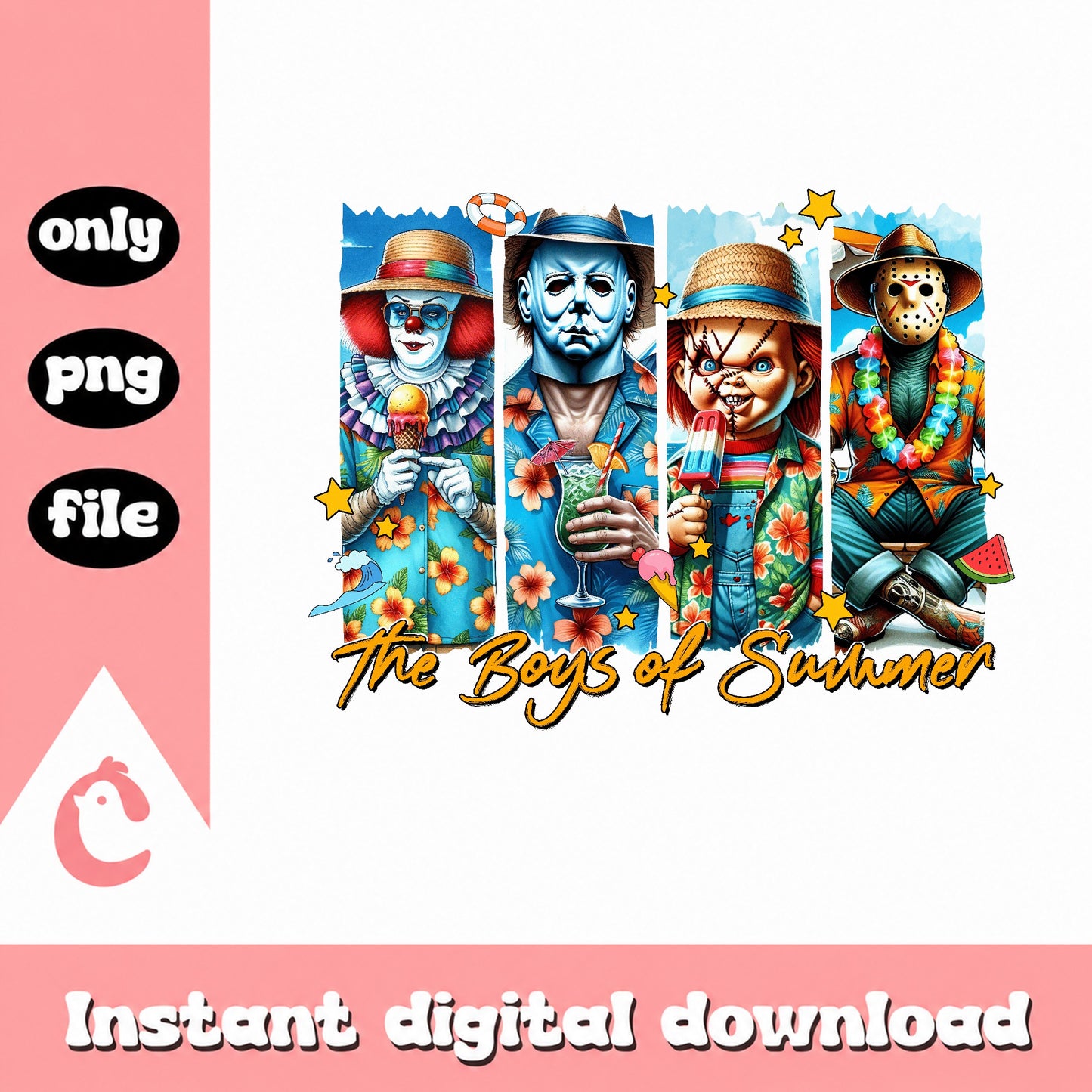 The Boys Of Summer Horror Characters PNG, Halloween PNG, Horror Movie PNG