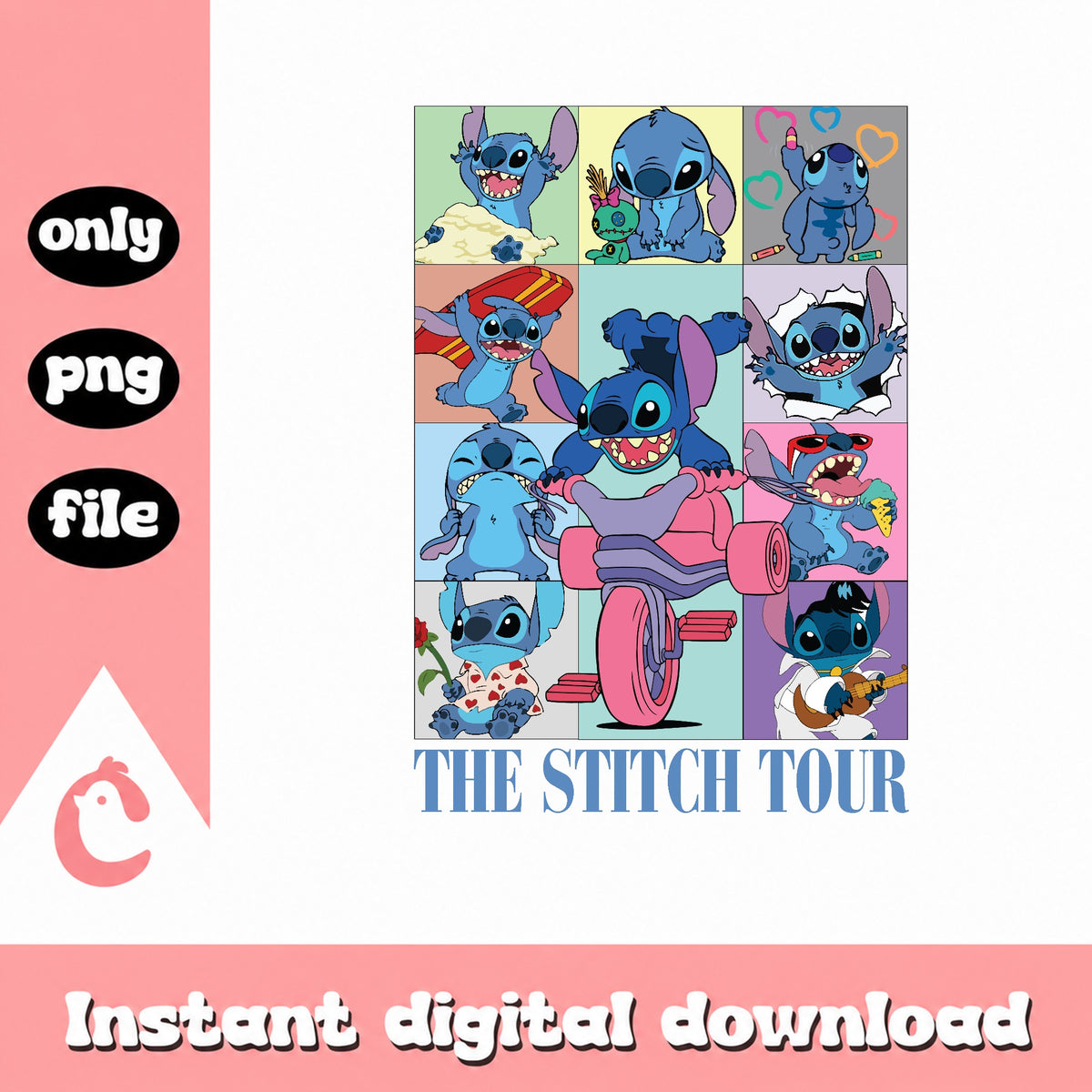 The Stitch Tour PNG, Lilo And Stitch Collage PNG, Disney PNG