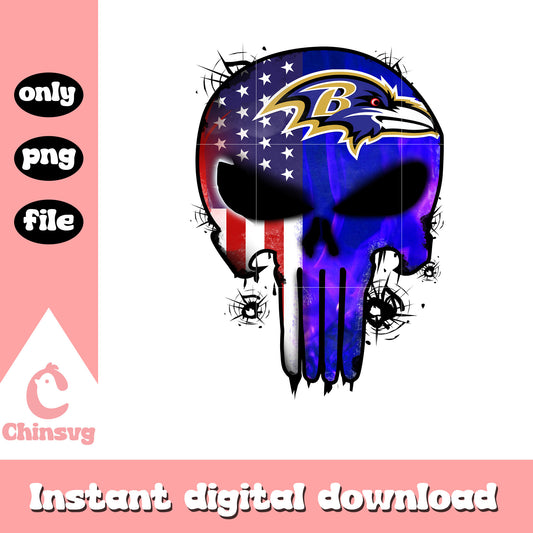 The baltimore ravens skull flag png, baltimore ravens nfl png