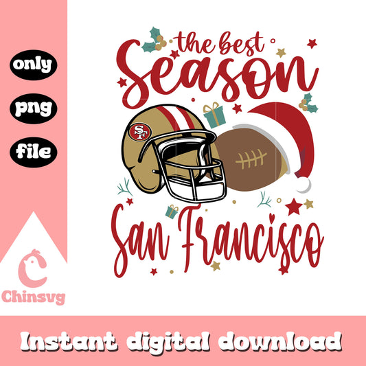 The best season San Francisco christmas svg, nfl teams svg