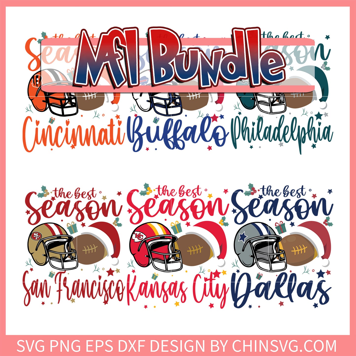 The best season nfl logo design bundle svg,nfl shop svg