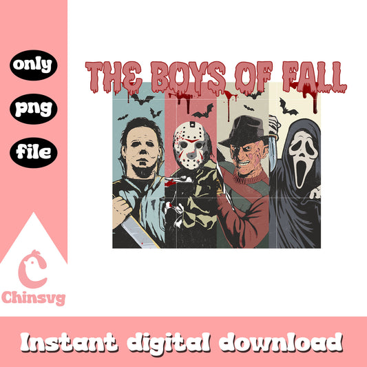 The boys of fall horror characters png, the boys of fall png