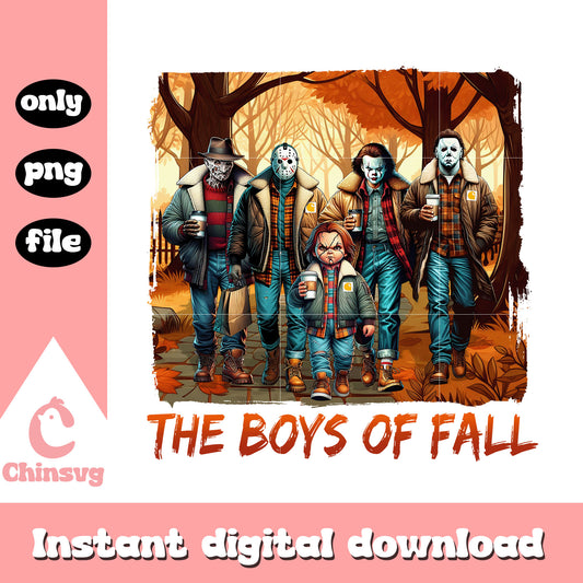The boys of fall horror movies design png, horror characters png