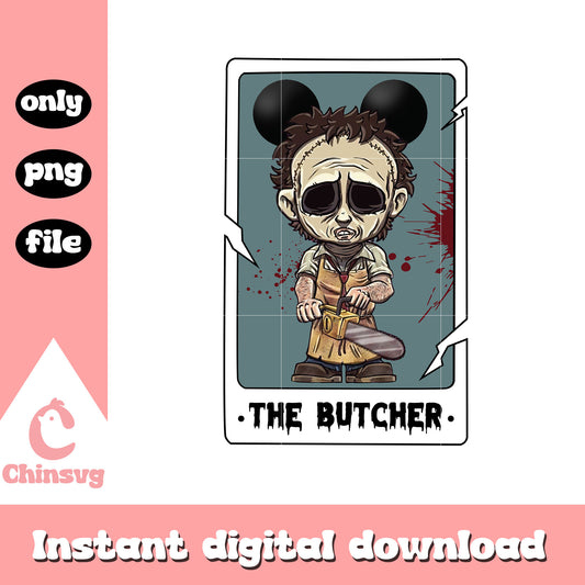 The butcher leatherface chibi mickey ears png, michael myers png