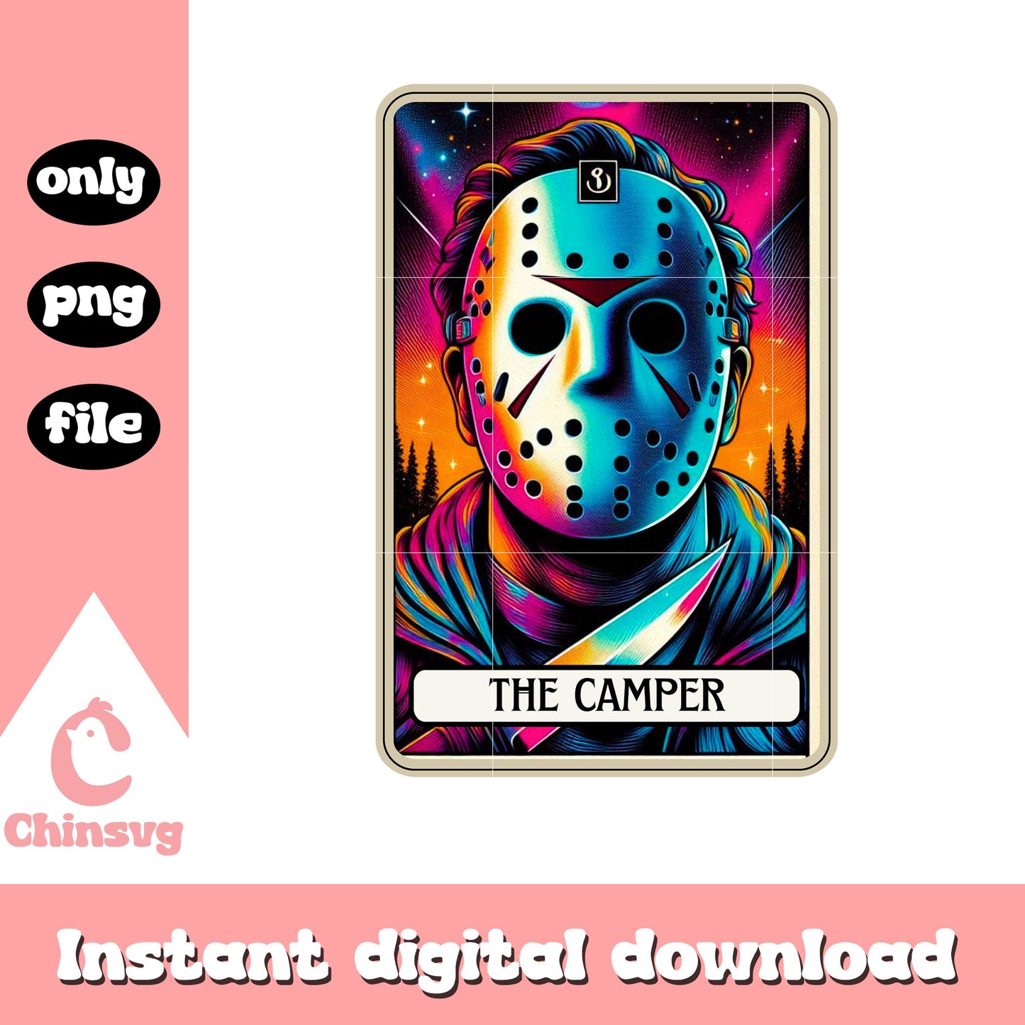 The camp jason voorhees png, happy halloween png