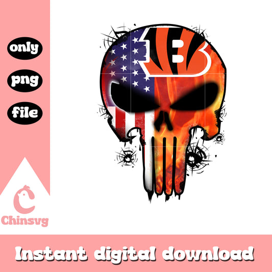 The cincinnati bengals skull flag png, cincinnati bengals nfl png
