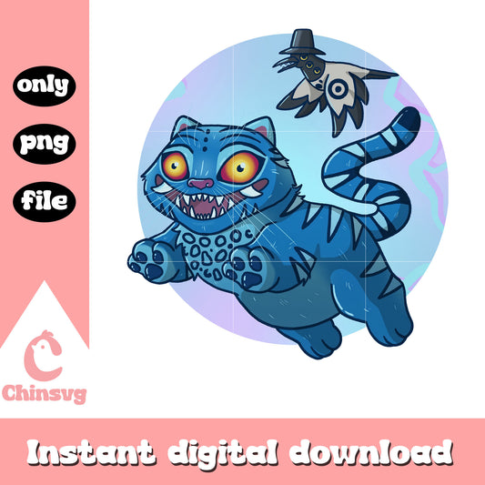 The crow and demon derpy design png, demon derpy tiger png