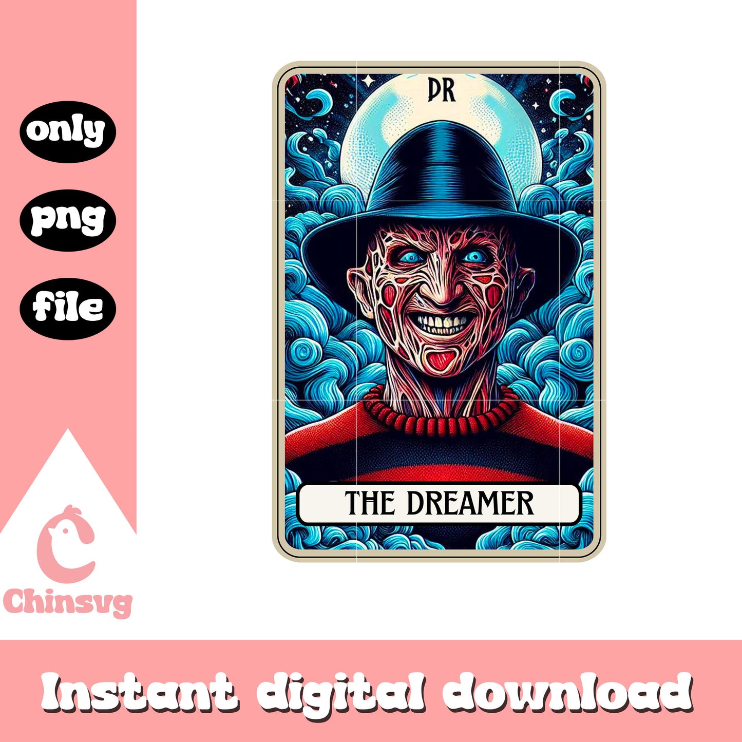 The dreamer freddy krueger png, horror halloween night png