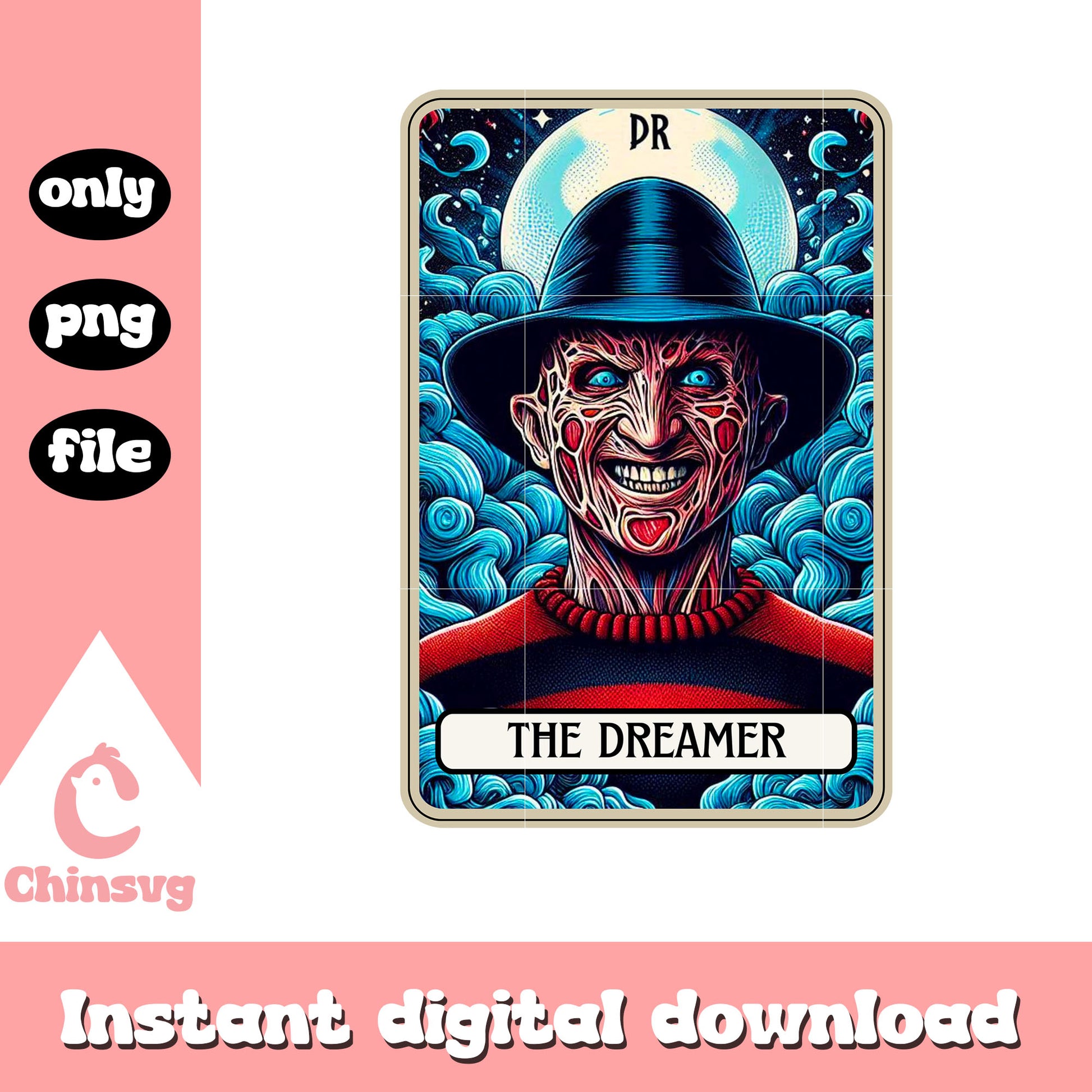 The dreamer freddy krueger png, horror halloween night png