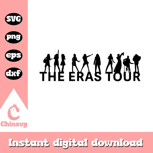 The eras tour svg, Taylor Swift shadow svg, Taylor Swift svg