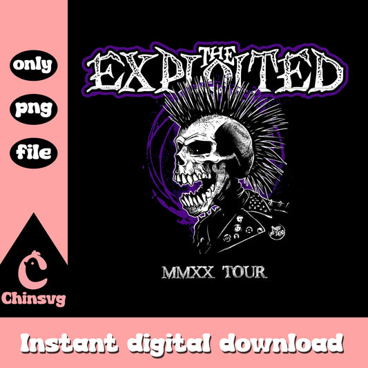 The exploited mmxx tour png, the eploited png, skull logo png