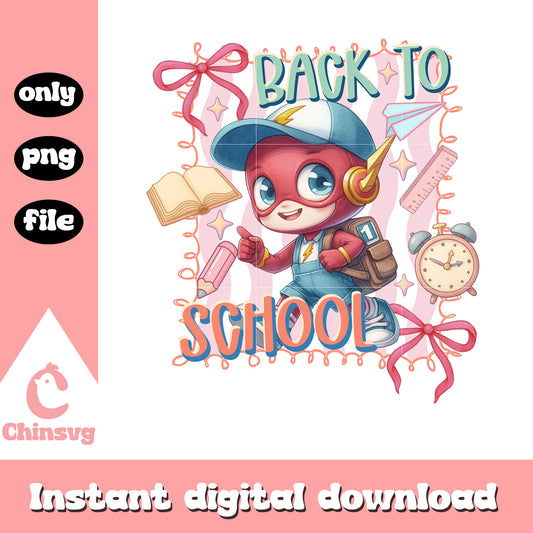 The flash back to school coquette clipart png, the flash movie png