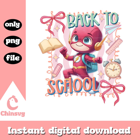 The flash back to school coquette png, the flash art png